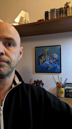 Customer photo review of Pixel Art Notturna • Stampa 30x30 Firmata