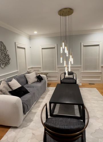 Customer photo review of SmartWings Motorized Light Filtering Roller Shades 70% Blackout Safari