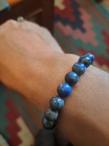 Customer photo review of Pulsera Lapislázuli (8 mm)