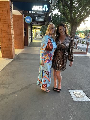 Customer photo review of Print Button Bodycon Shirt Midi Dresses