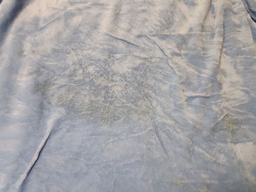 Customer photo review of Waterproof Splash Blanket™️ - Bluebell Quilted Fleece