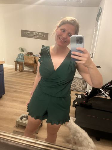 Customer photo review of ginger swim romper
