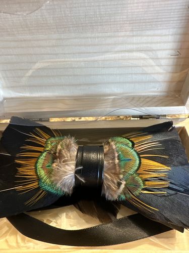 Customer photo review of The Kingston- Feather Bow Tie