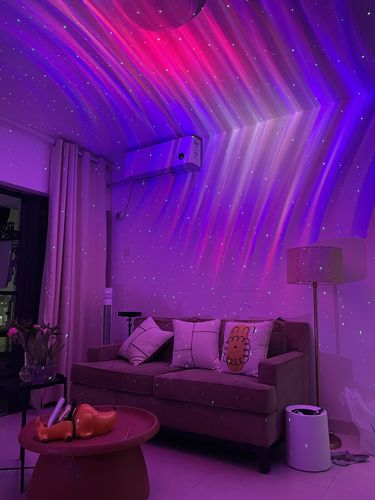 Customer photo review of Immersive RGB Galaxy Projector