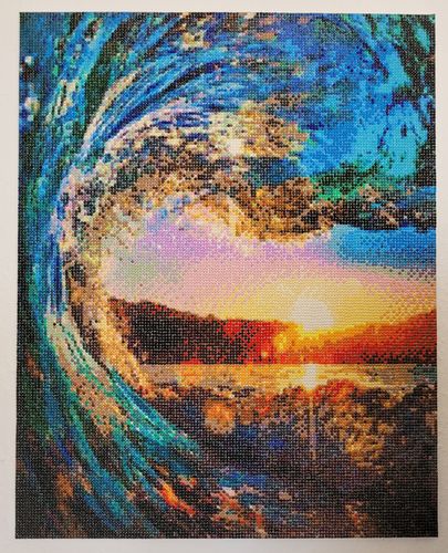 Customer photo review of 5D Diamond Painting Herz aus Wasser