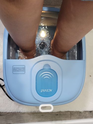 Customer photo review of Foot Bath Massager Spa With Fast Heating For Pedicure