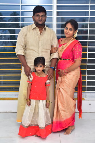 Customer photo review of Kayalvizhi Ivory and Orange Mini
