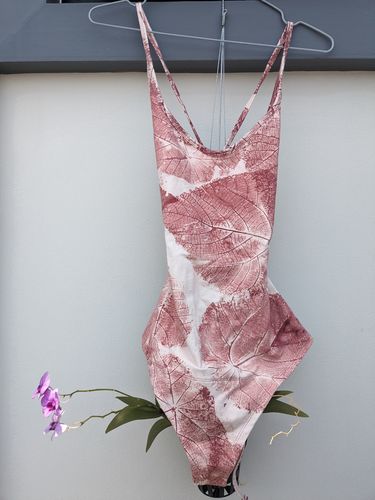 Customer photo review of Tangled Kiss Bodysuit - Plumeria Petal
