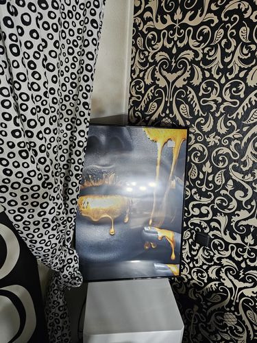 Customer photo review of Poster Goldene Lippen Hochformat