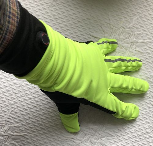 Customer photo review of Toasty Touch® Ultra Thin Heated Gloves