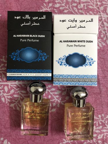 Customer photo review of Al Haramain Black Oudh & White Oudh Roll on Attar Pack of 2 - 2 x 15ml