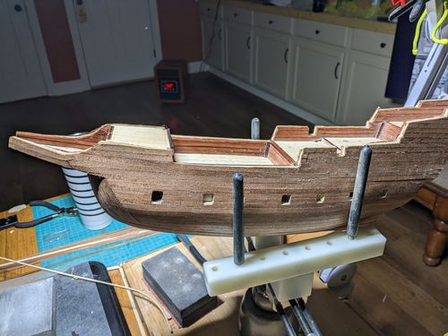 Reseña con foto de un cliente sobre Maqueta Barco Golden Hind