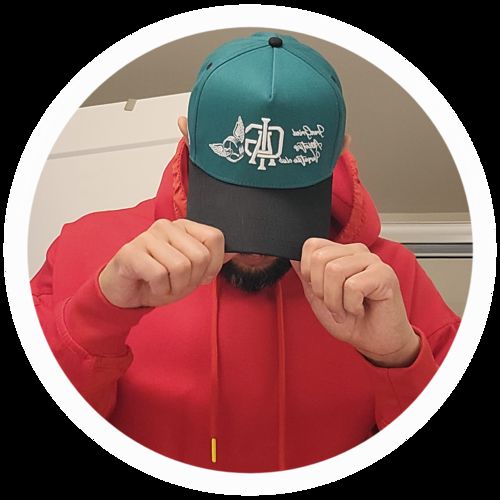 Customer photo review of Triumph 'Statement' Trucker Hat | Forest & Black
