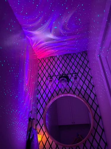 Customer photo review of Immersive RGB Galaxy Projector