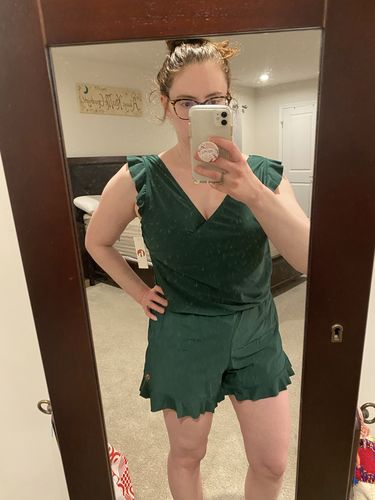 Customer photo review of ginger swim romper