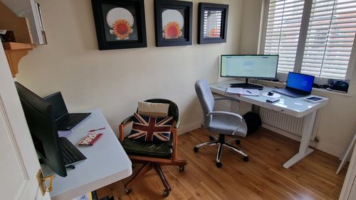 Customer photo review of Smart Desk Height Adjustable