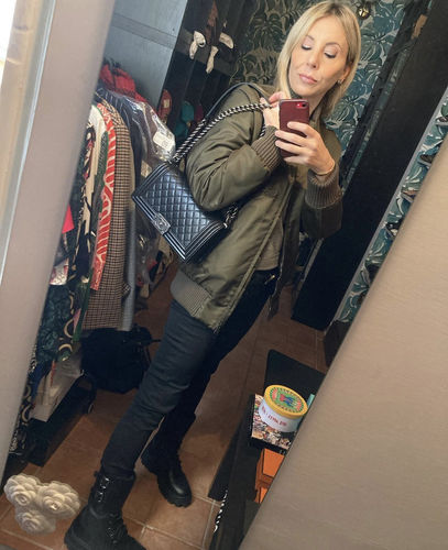 Customer photo review of Large Boy Chanel Handbag