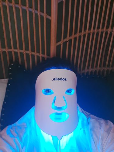 Customer photo review of Zobelle Lumiere Silicone LED Light Therapy Mask