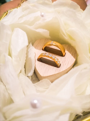 Customer photo review of Sant' Andrea Wedding Rings