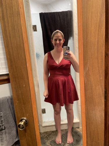 Customer photo review of ginger swim romper