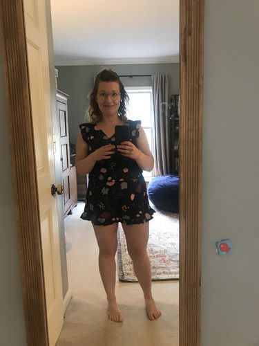 Customer photo review of ginger swim romper