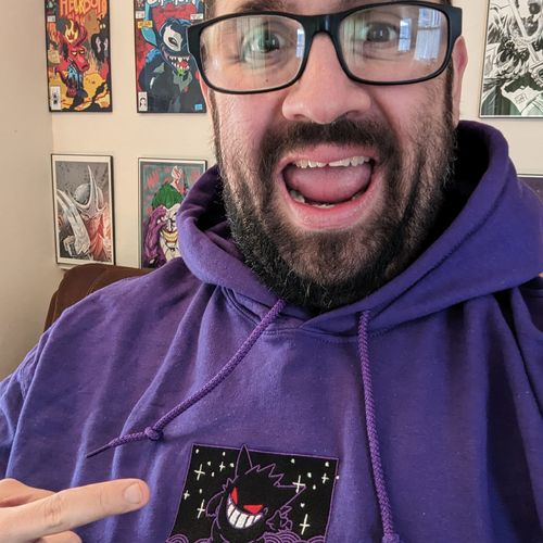 Customer photo review of Night Shade Embroidered Hoodie