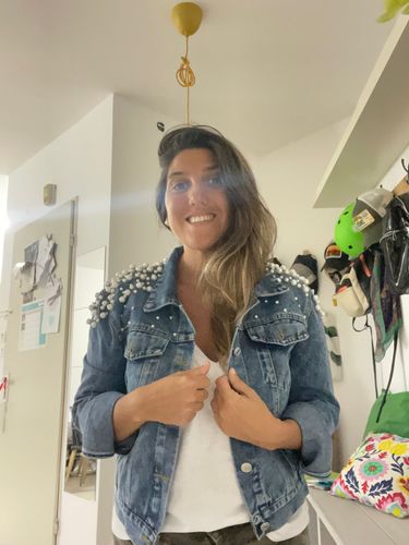 Customer photo review of DELUXE PEARL MRS DENIM JACKET