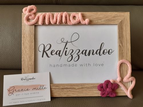 Azzurra D. review of Cornice Portafoto Personalizzata con Nome image 1 out of 1