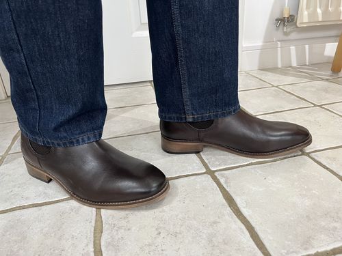 Customer photo review of Corsham Chelsea Boot Dark Brown