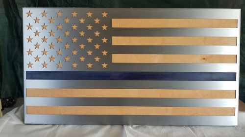Customer photo review of Metal DIY American Flag - 50 Stars Traditional