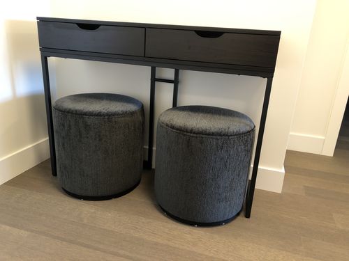 Customer photo review of Console Table - 42"L / Cappuccino / Black Hall Console