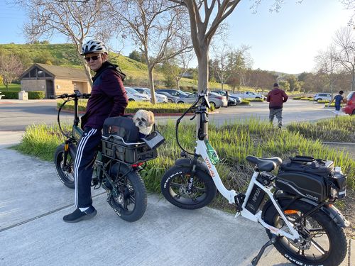 Customer photo review of I7 Pro Folding Full Suspension Electric Bike