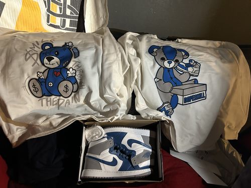 Customer photo review of True Blue 1s DopeSkill Sweatshirt BEAN Graphic