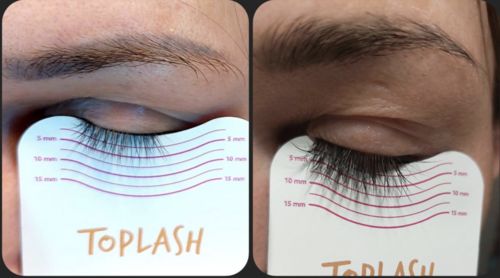 Customer photo review of Toplash eyelash and eyebrow growth serum — 3ml
