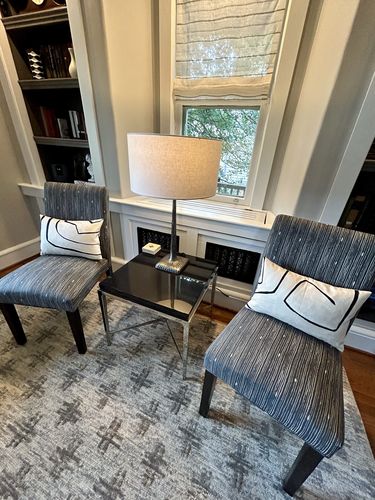 Customer photo review of Graffito Linen Pillow Cover