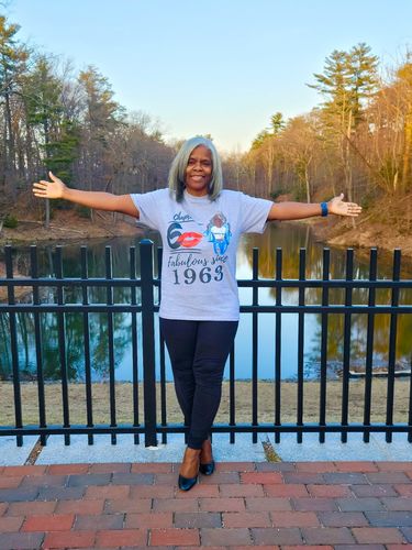 Customer photo review of 60th birthday shirts for her, Personalised 60th birthday gifts, 1963 t shirt, 60 and fabulous shirt, 60th birthday shirt ideas, gift ideas 60th birthday woman