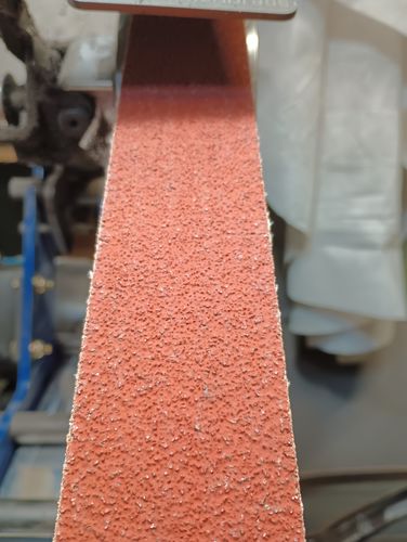 Customer photo review of 2 x 72 Inch EdgeCore Premium Ceramic Grinding Belts