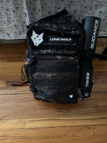 Customer photo review of Gen 3 Black Camo 45L Backpack