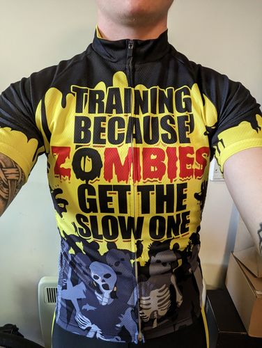 Customer photo review of Slow Zombie Cycling Jersey Short Sleeve