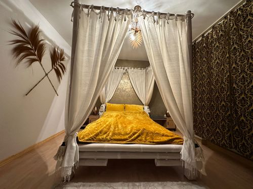 Customer photo review of Bambus Himmelbett TABANAN weiß