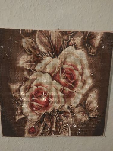 Customer photo review of Diamond Painting - Goldene Rosen