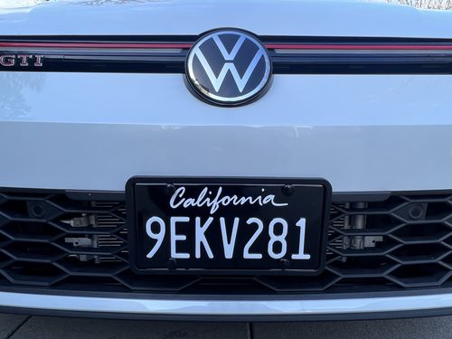 Customer photo review of 1994-2011 CALIFORNIA LICENSE PLATE - BLACK WITH WHITE TEXT 6"x12" (156.5mm x 305mm)