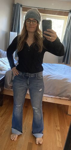 Customer photo review of Kancan Odie High Rise Flare Jean