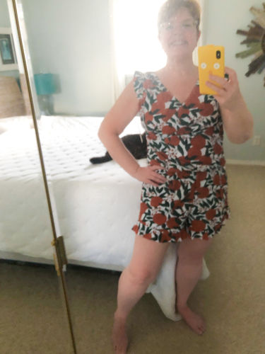 Customer photo review of ginger swim romper