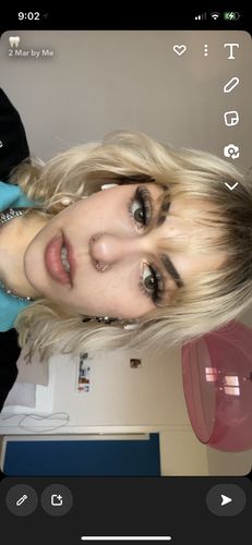 Customer photo review of Green Hazel Contact Lenses(12 months of use)