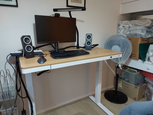 Customer photo review of E-Desk Max Height Adjustable