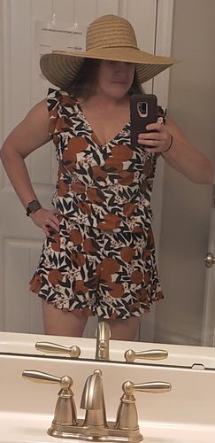 Customer photo review of ginger swim romper