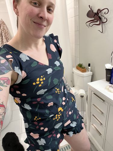 Customer photo review of ginger swim romper