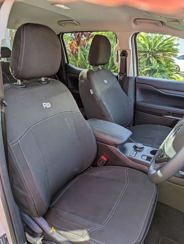 Customer photo review of Ford Ranger T6.2 XLT Neoprene 2x Front Row Seat Covers (Available)