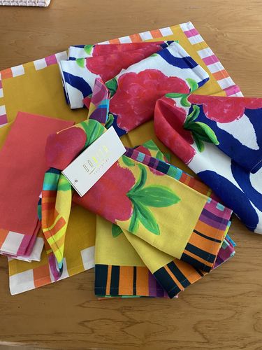 Customer photo review of The Lunch at Trackside Napkin Set